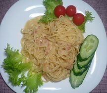 Спагетти с беконом