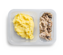 Бефстроганов с картофельным пюре