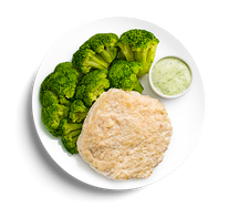 Куриный оладушек с брокколи