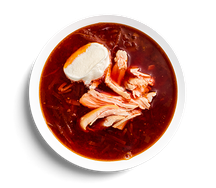 Борщ с курицей