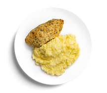 Кебаб с картофельным пюре