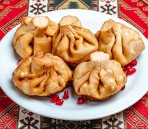 Хинкали жареные из телятины