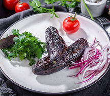 Шашлык из баклажанов с курдюком