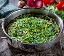 Кюкю с зеленью