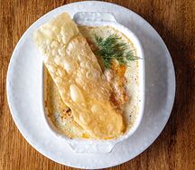 Жюльен с морепродуктами