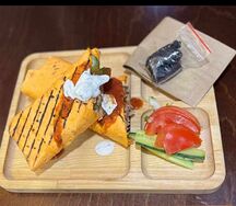 Шаурма с курицей на углях