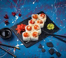 Запеченный ролл с курицей