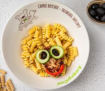 Котлета из индейки с макарошками Овечка