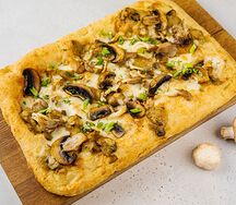 Римская пицца с грибами