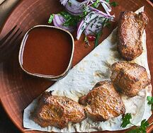 Шашлык из бараньей спинки