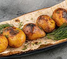 Запеченный картофель с курдюком