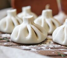 Хинкали с грибами