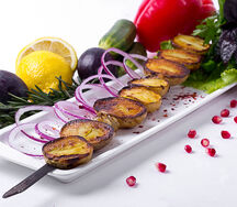 Картофель, запеченный с курдюком