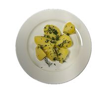 Картофель отварной с маслом и зеленью