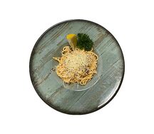 Спагетти с морепродуктами в томатно-сливочном соусе