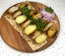 Молодой картофель с курдюком