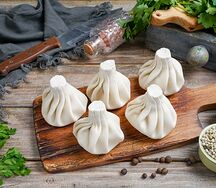 Хинкали из говядины со свининой