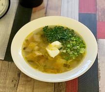 Рассольник с курочкой