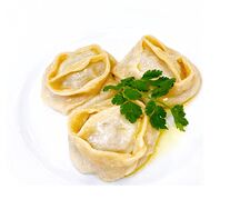 Манты со свининой и говядиной