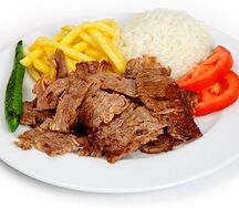 Турецкий донер с рисом