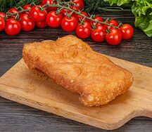 Сосиска в тесте с картошкой жареная