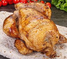 Курица на гриле с лавашом