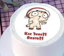 Бенто-торт Как Зима?! Опять?!