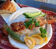 Шашлык из куриной грудки