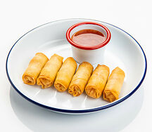 Спринг-роллы с лососем