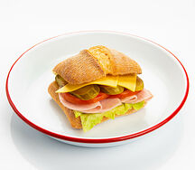 Чиабатта с ветчиной