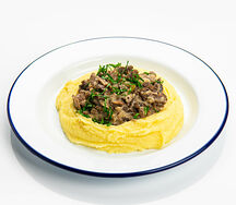 Бефстроганов с пюре