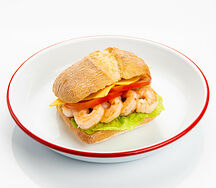 Чиабатта с креветками