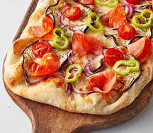 Пицца Баклажан и чоризо