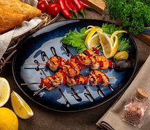 Тигровые креветки на гриле