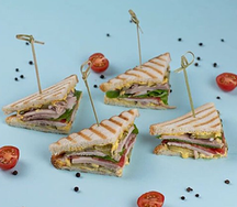 Набор сендвичи мини с ветчиной