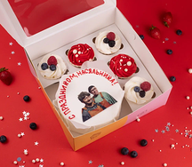 Бенто-торт с капкейками С Праздником, насяльника!