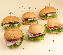 Сет бургеров мини окорок и буженина
