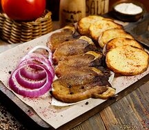 Говяжий язык на мангале