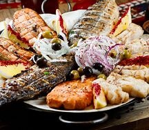 Ассорти из рыбного шашлыка