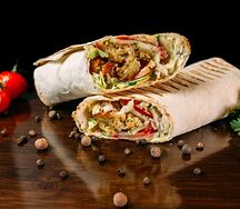 Шаурма со свининой на углях