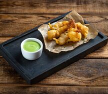 Креветки тигровые темпура с васаби соусом