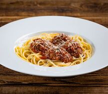 Спагетти с фрикадельками