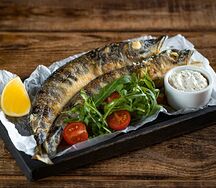 Ледяная рыба с соусом тартар