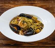 Спагетти с морепродуктами