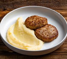Куриные котлеты с картофельным пюре