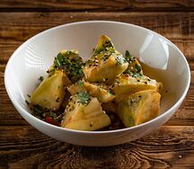 Хрустящие баклажаны с томатами