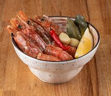 Острые варёные лангустины с тайским перцем