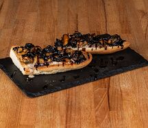 Брускетта с мидиями