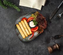 Жареные трубочки из лаваша с сыром 