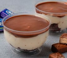 Десерт в стакане Милка